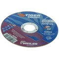 Weiler 4-1/2" x .045" TIGER CERAMIC Type 1 Cut-Off Wheel CER60S 7/8 A.H. 58300